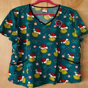 New for 2021 Grinch Scrub Top (2XL)